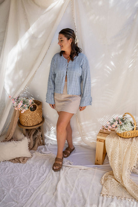 Remi Blouse Sky