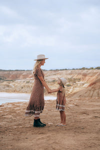 Isla Dress - Daisy Rust