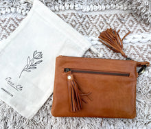 Load image into Gallery viewer, LD Mini Clutch Distressed Tan