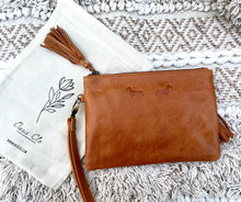 Load image into Gallery viewer, LD Mini Clutch Distressed Tan