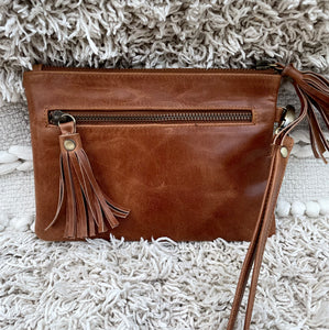 LD Mini Clutch  Distressed Choc