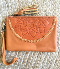 Load image into Gallery viewer, Embossed Mini Clutch - Tan